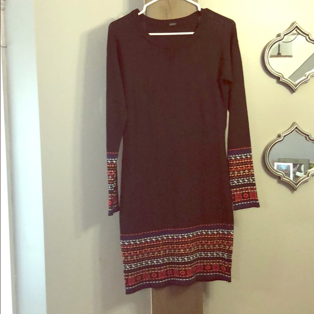 Black sweater dress